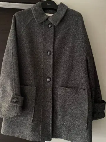 [중고] Fano Studios 그레이 피 코트 울 코트