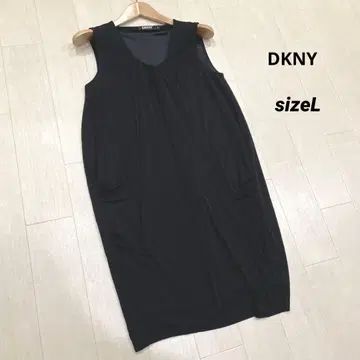 DKNY 드레이프 스트레치 슬리브리스 원피스