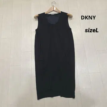 DKNY 드레이프 스트레치 슬리브리스 원피스