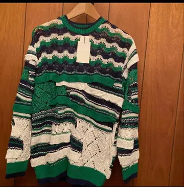 malamute wavy knit 크레이지 패턴 니트 마라뮤트