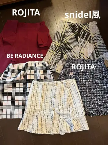 타이트 미니 스커트 세트 BE RADIANCE ROJITA snidel