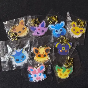 포켓몬 부스터 아크릴 키링 9개 세트