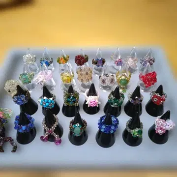 핸드메이드 비즈 반지