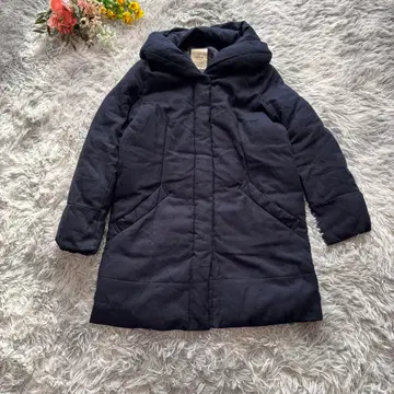 이카 숄카라 충전솜 코트 [ M ] 네이비 더블 프론트 미들 기장