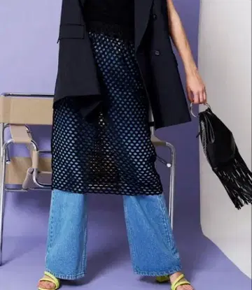 MAISON SPECIAL 메쉬 스커트