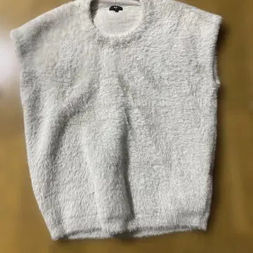 PLST 라이트 그레이 니트 베스트 S