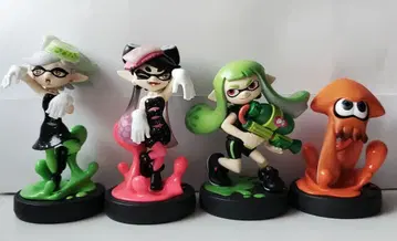 스플래툰 amiibo 오징어 오렌지 아오리 호타루 걸