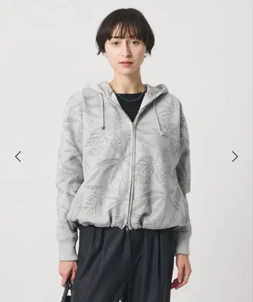 미사용 새상품 UNITED ARROWS 자카드 후드 맨투맨