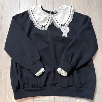 pium 카라 부착 오버 사이즈 맨투맨