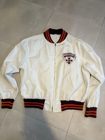 챔피언 50s 60s 스윙탑 블루종 런택 삼각형택