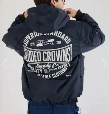 백 로고 플라이트 자켓