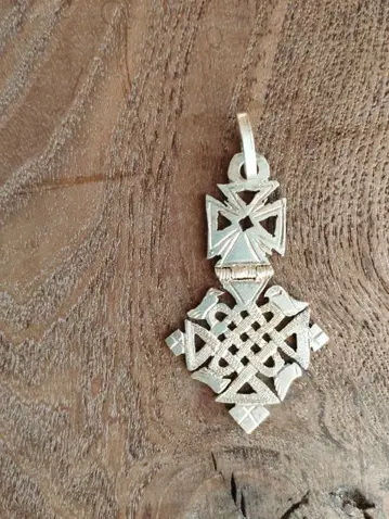 에티오피아 크로스 실버 펜던트 탑