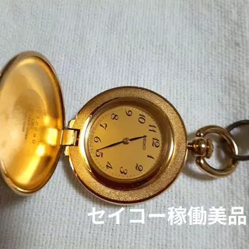 SEIKO 여성용 회중시계 골드 헌터 케이스 4N20-0750