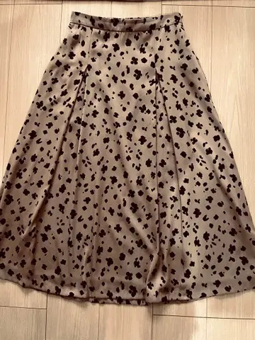 INDIVI 꽃무늬 플레어 스커트