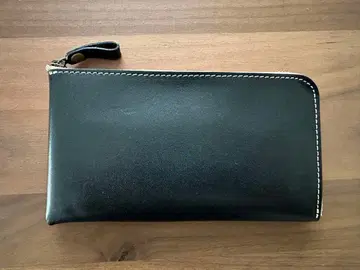 Native Creation 장지갑 스몰 블랙 도치기 가죽 천연 가죽