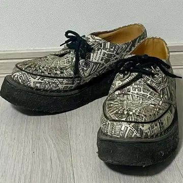 GEORGE COX 조지 콕스 러버 솔 UK8 레어 올 패턴 새상품급