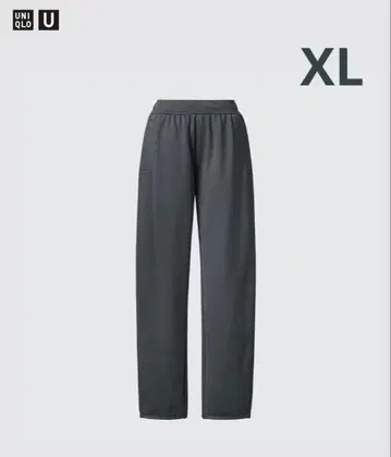새상품 UNIQLO U 더블 페이스 팬츠+ 다크 그레이 XL 사이즈