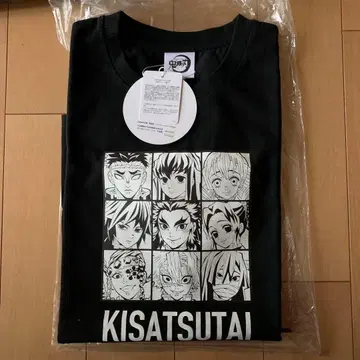 귀멸의 칼날 귀살대 T셔츠 블랙 S