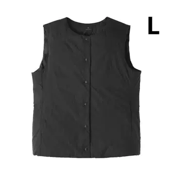 무인양품 경량 다운 포켓터블 노카라 베스트