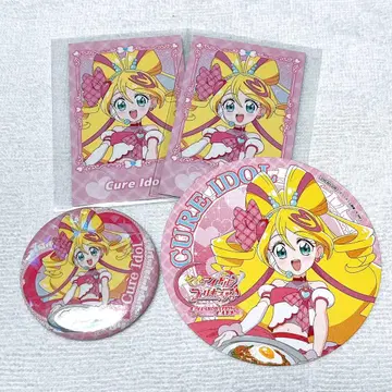 프리큐어 스이파라 큐어 아이돌 캔뱃지 코스터 포토 카드