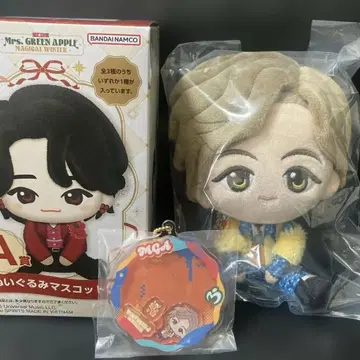 1번 복권 미세스 A상 봉제 인형 후지사와 료카 아크릴 참 세트