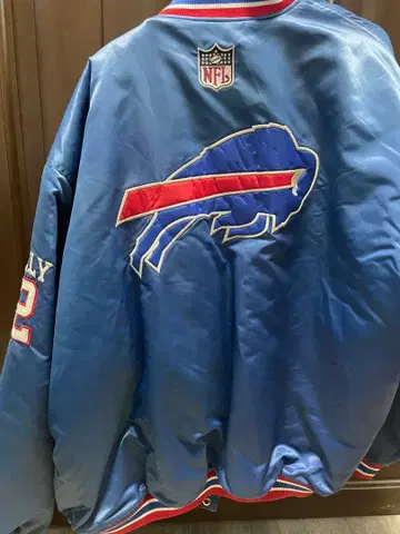 90s NFL 버팔로 빌스 바시티 자켓 블루종 X
