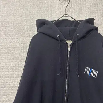 리 후드티 지퍼 자수 로고 원 포인트 미국 빈티지 의류 L 3398