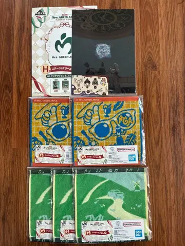 제일복권 Mrs. GREEN APPLE G상 타월 H상 클리어 파일 세트