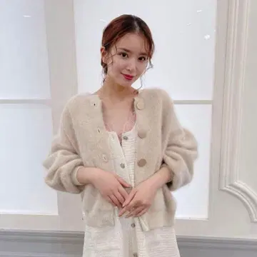 MaisonMarble 메블 모헤어 가디건 베이지