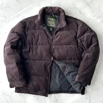 00s Eddie Bauer 다운 자켓 코듀로이 더블 지퍼 M