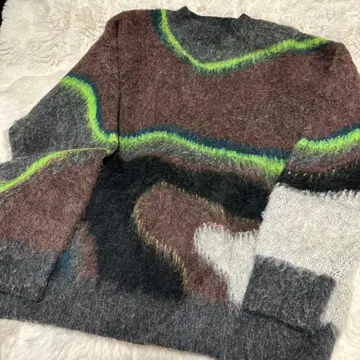 Ameri BODY LINE ABORIGINE ART KNIT TOP