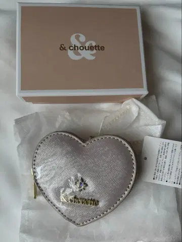 &chouette 앤드슈에트 라메 하트 파우치 참
