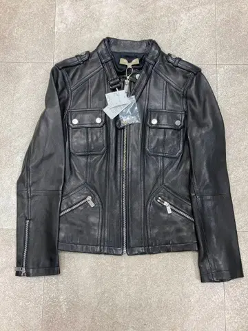마이클코어스 MICHAEL KORS 2 사이즈 블랙 가죽 자켓