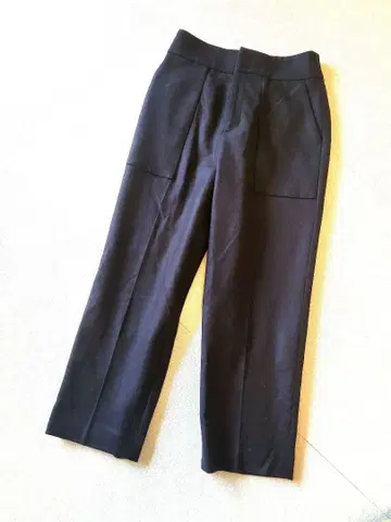 [택 포함 새상품/울 100%] 하이웨스트 와이드 팬츠 이에나 블랙