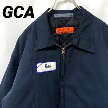 N-6192 GCA 구제 의류 워크 자켓 블루종 충전솜 퀼팅 XL