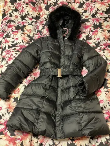 GRL 후드 벨트 코트