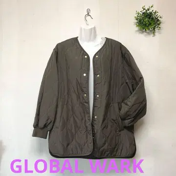 글로벌 워크 세탁 가능한 발수 퀼트 블루종 택 포함