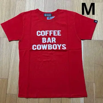 새상품 M 에이스 카페 런던 바이커 로고T 레드