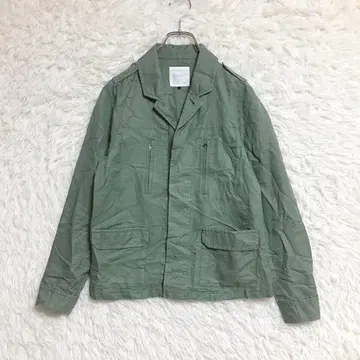 [ LOWRYS FARM ] 밀리터리 자켓 (M) 마 혼방 라이트 아우터