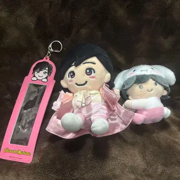 세트 판매 나니와단시 미치에다 슌스케 봉제 인형 마스코트 사진 홀더