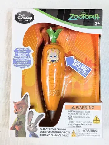 US 디즈니 스토어 주토피아 2 당근 레코더 펜