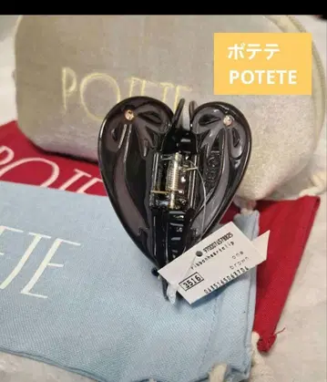 포테테 potete 헤어 클립 머리핀 리본
