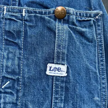 빈티지 60s Lee 오버롤 USA 제작 페이드