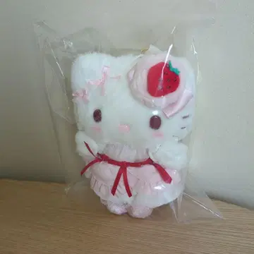 미개봉 키티 딸기 휘핑 마스코트 홀더