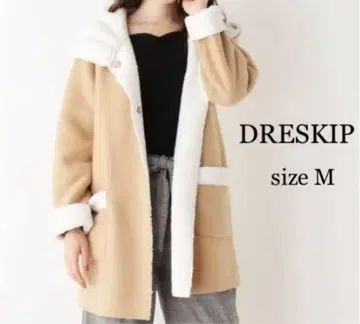 DRESKIP 보아 안감 후디드 코트 M 드레스키프 아우터