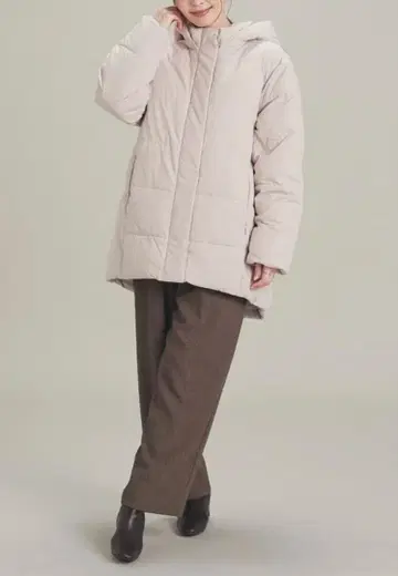 허니즈 파이버 다운 코트