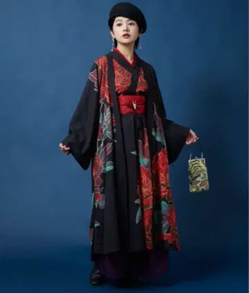 [ 기모노 겉옷 오비 3종 세트 ] 와모노야카야 모란