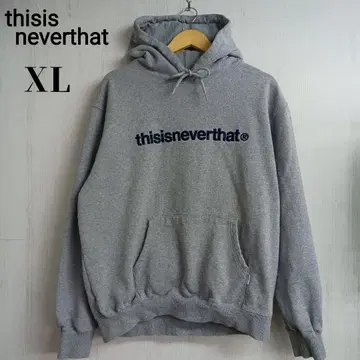 thisisneverthat 후드티 XL 그레이 자수 로고
