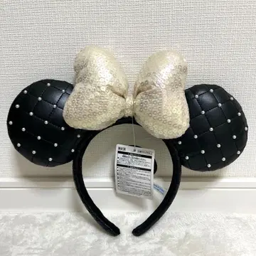 디즈니 머리띠 화이트 펄