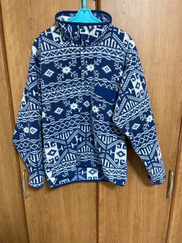 2011년 patagonia 플리스 신틸라 스냅T 눈꽃 패턴 S